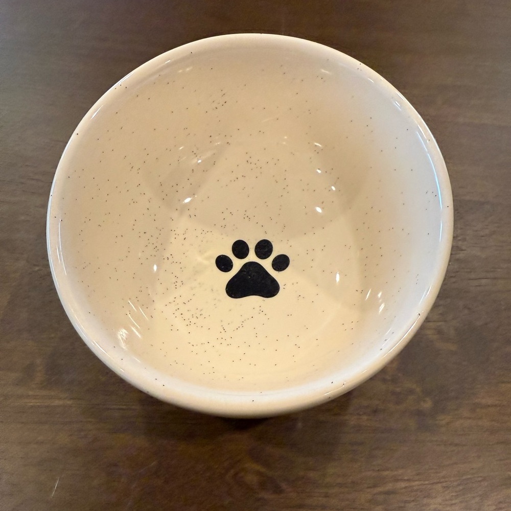 Ceramic dog bowl